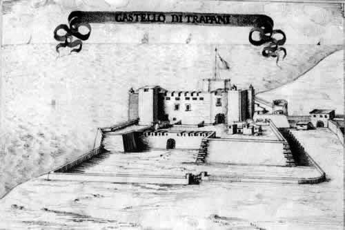 Vecchia Trapani 305 - Trapani - Disegno del Castello di Trapani.jpg